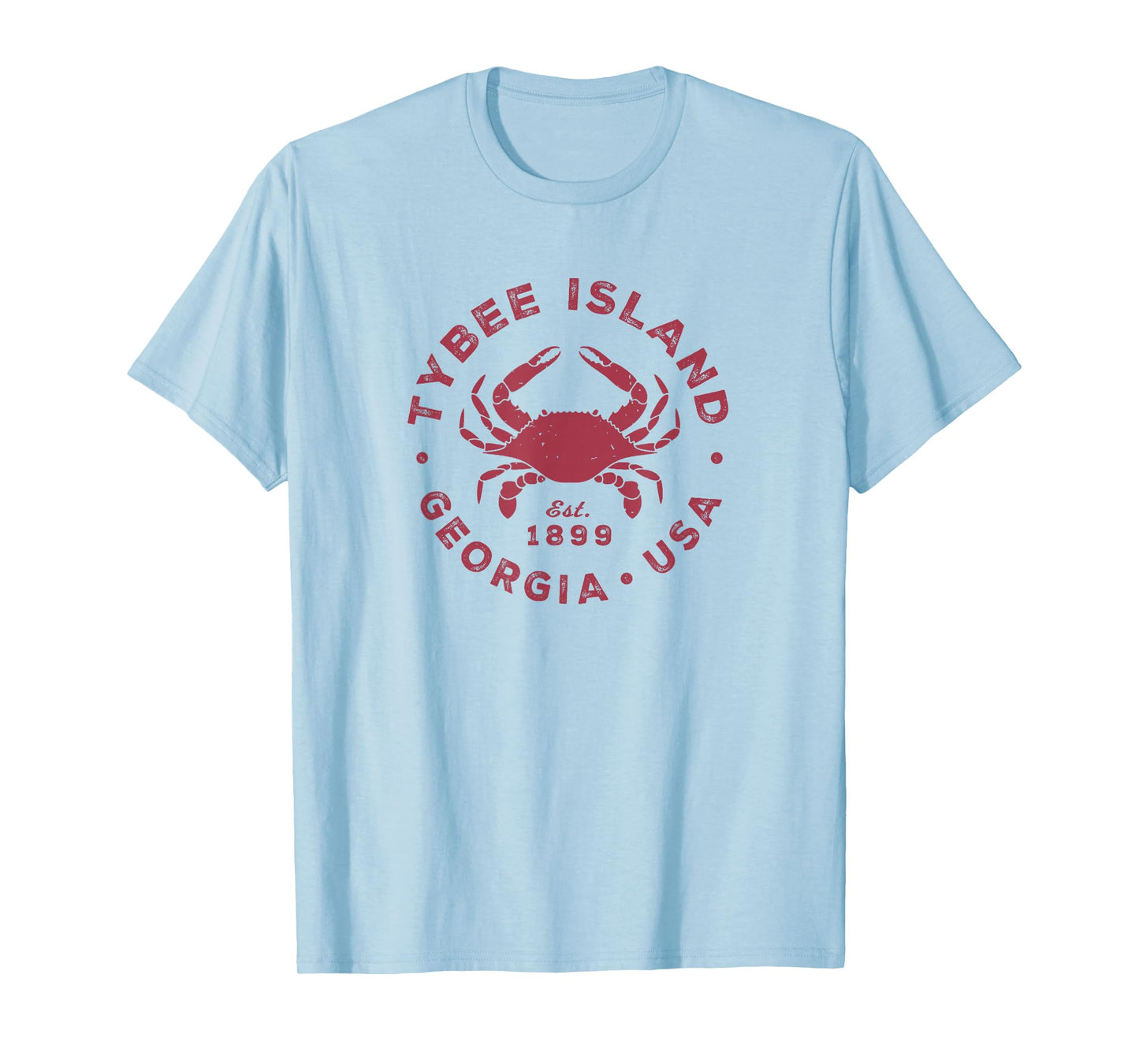 Tybee Island GA Blue Crab Kids Womens Mens Vacation Souvenir T-Shirt