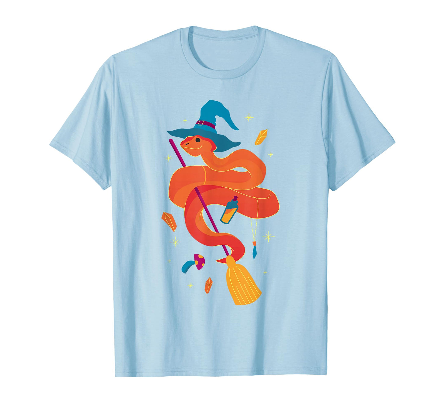 Halloween Snake Witch Funny Design T-Shirt