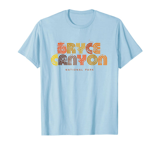 Bryce Canyon National Park 70s 80s Retro Type Graphic T-Shirt