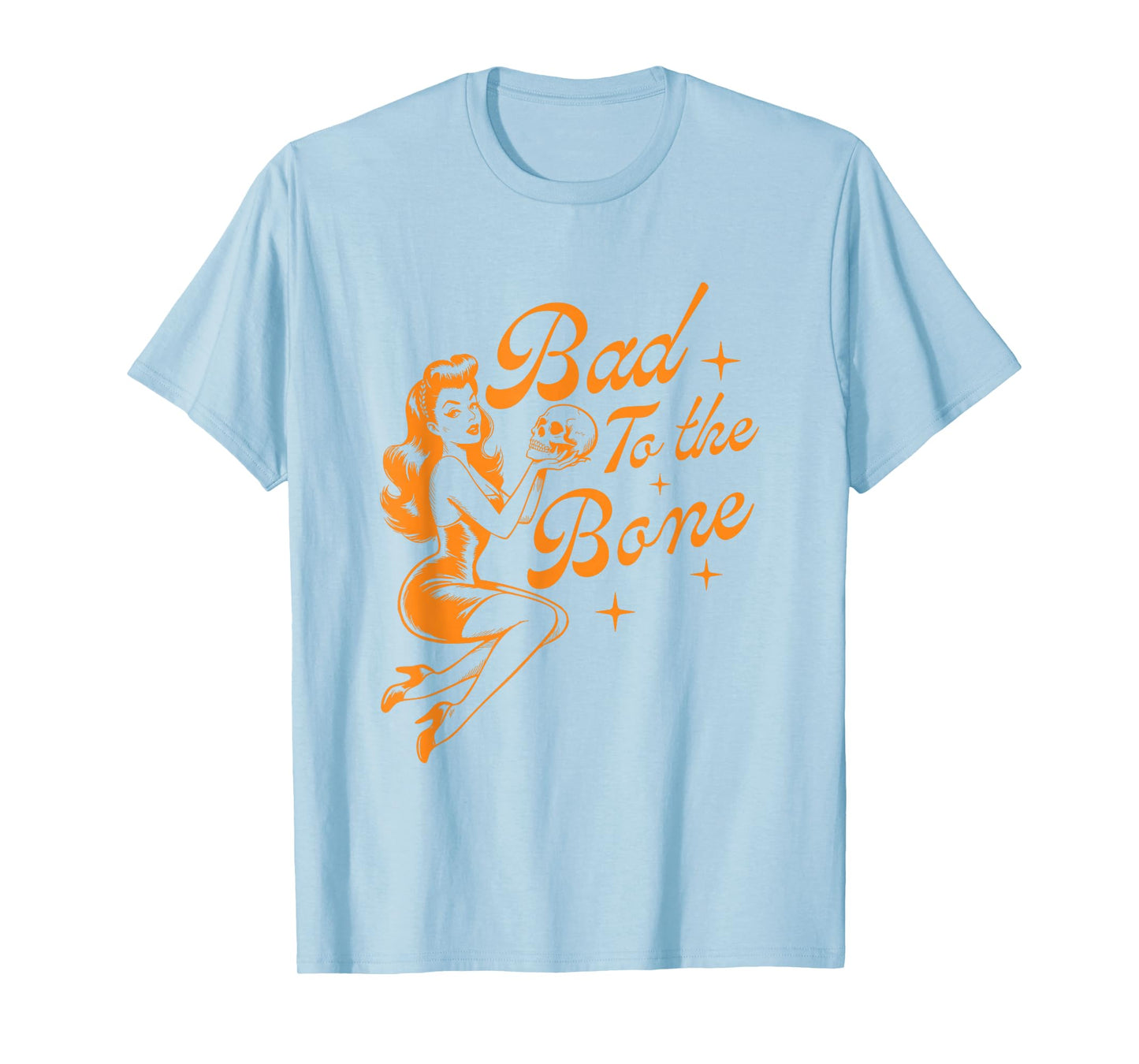 Witch Bad to The Bone Funny Halloween T-Shirt