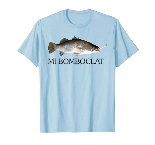 Mi Bomboclat Fish Smoking Meme Vintage Style Silly Fish Gag T-Shirt