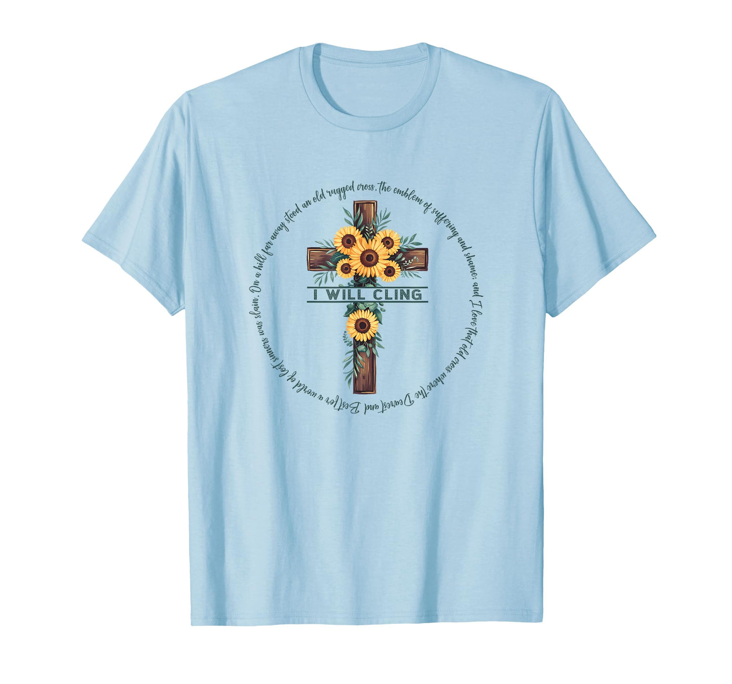 The Old Rugged Cross Christian Gift T-Shirt