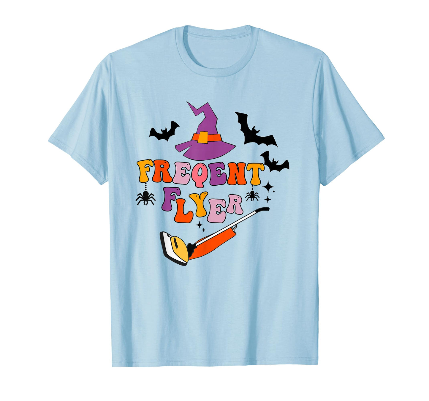 Frequent Flyer Witch Broom Halloween T-Shirt