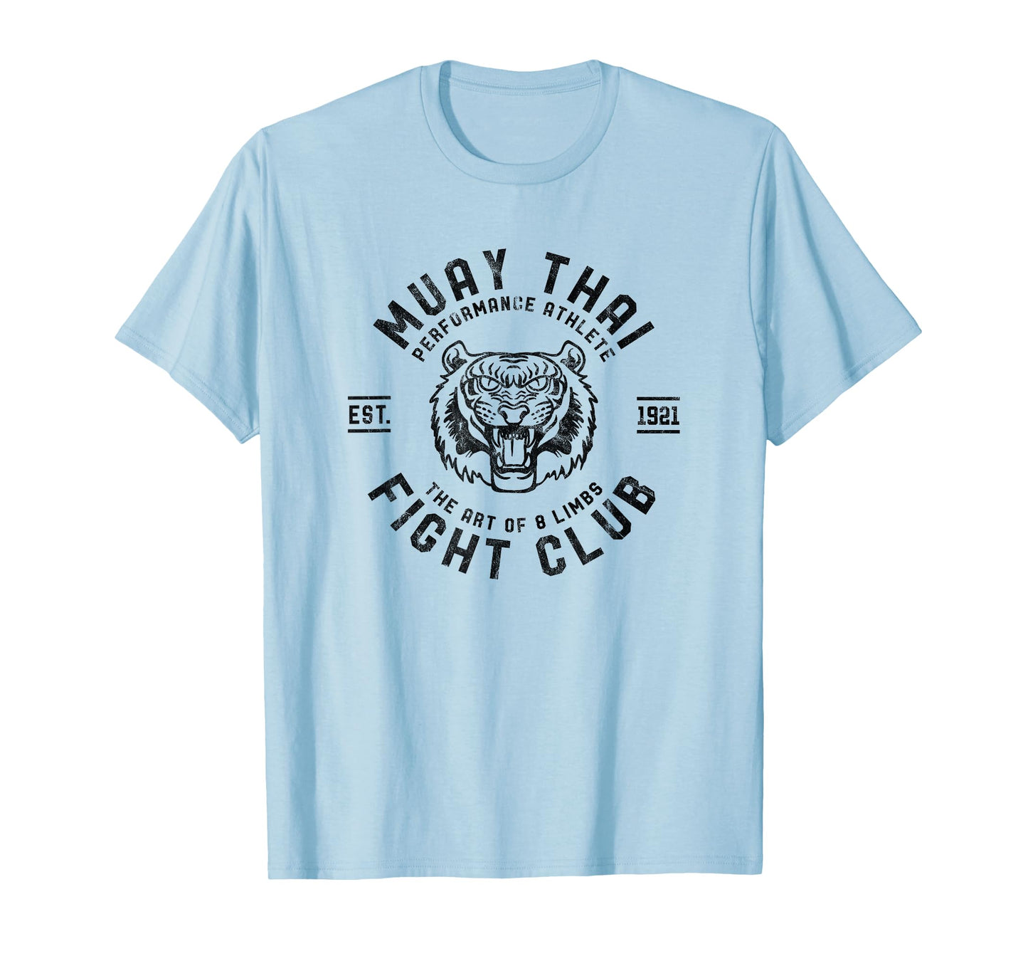 Muay Thai Street Fight Club Mens MMA Tiger Kick Boxing Club T-Shirt