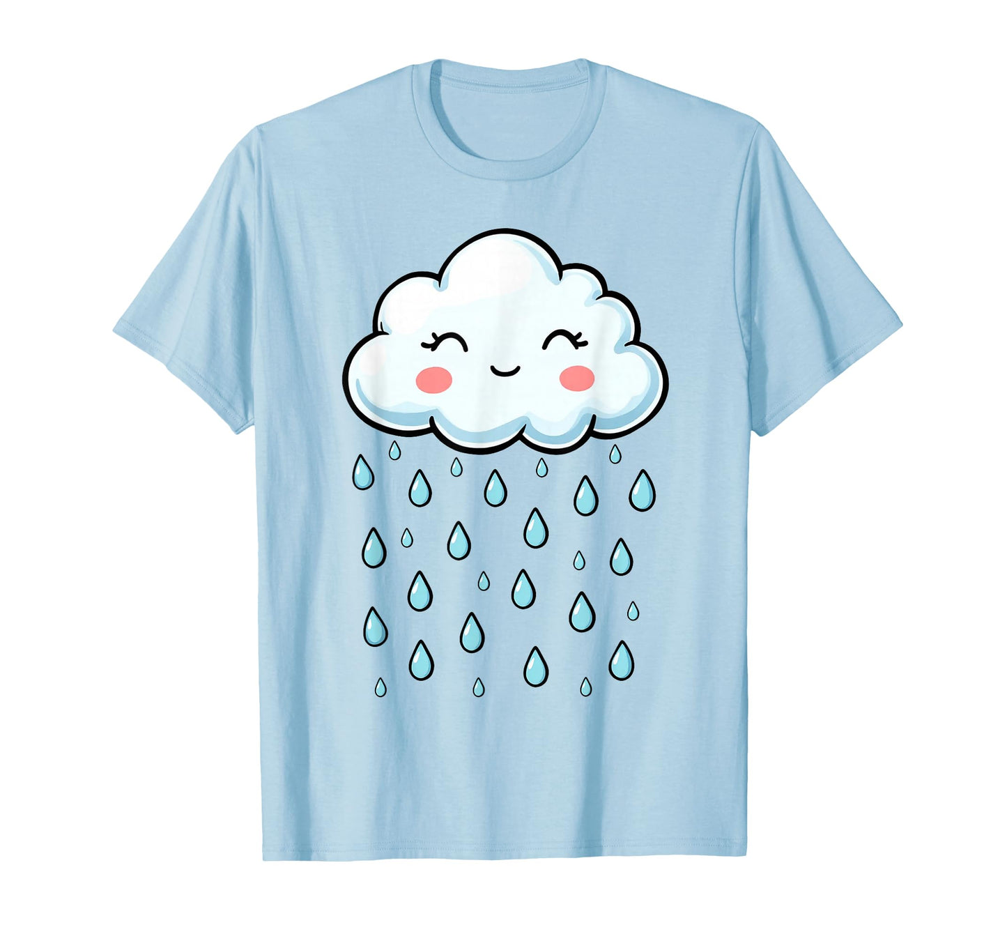 White Cloud Rain Drop Costume Christmas Halloween T-Shirt