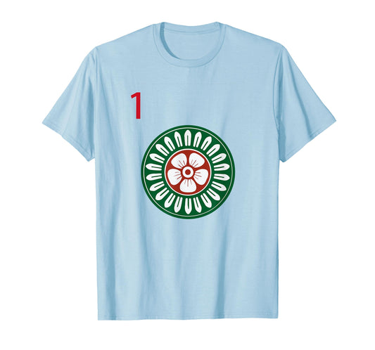 Chinese Mah Jong Dots Pinzu One Tile Mahjong Costume T-Shirt