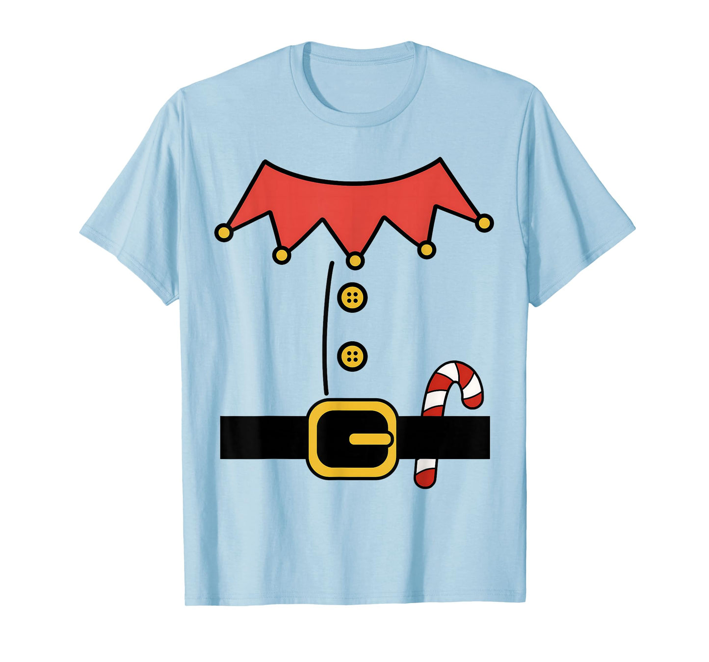 Elf Christmas Halloween Costume Mens Womens Boys Girls Kids T-Shirt