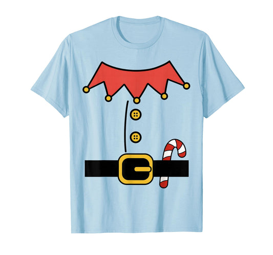 Elf Christmas Halloween Costume Mens Womens Boys Girls Kids T-Shirt