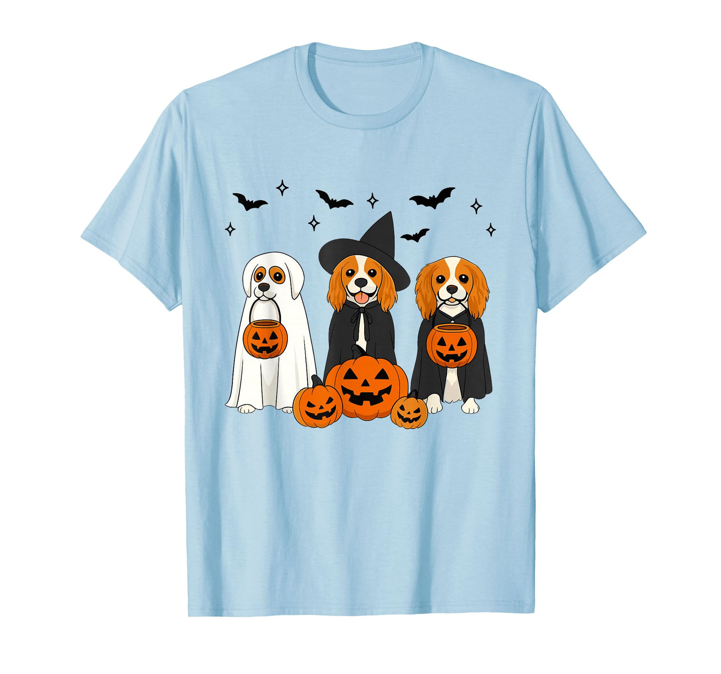 Cavalier King Charles Spaniel Halloween Cavalier Witch Lover T-Shirt