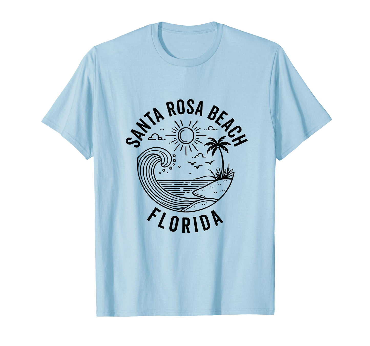 Santa Rosa Beach Florida Souvenir Walton County T-Shirt