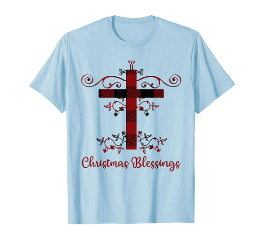 Christian Christmas Blessings Holiday Greetings Womens Gift T-Shirt