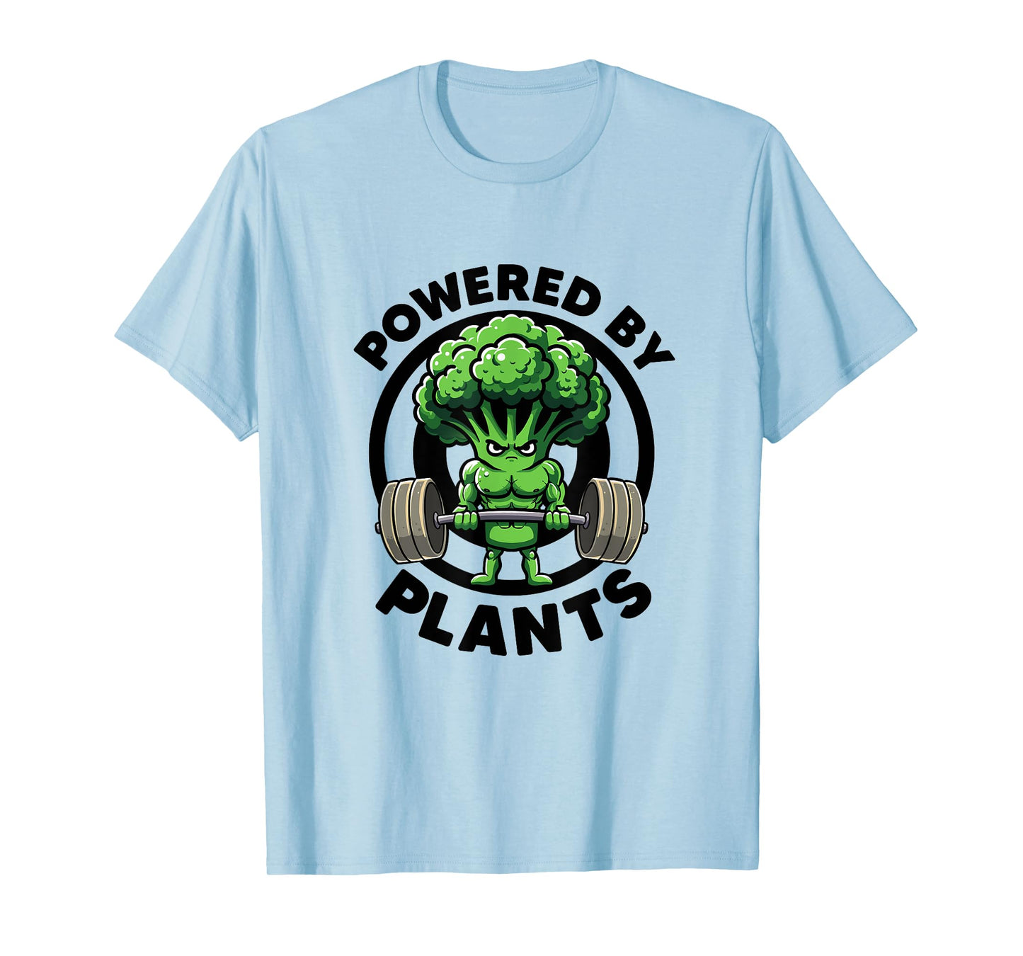Powered By Plants Vegan Athlete Vegan Gym Vegan Bodybuilding T-Shirt