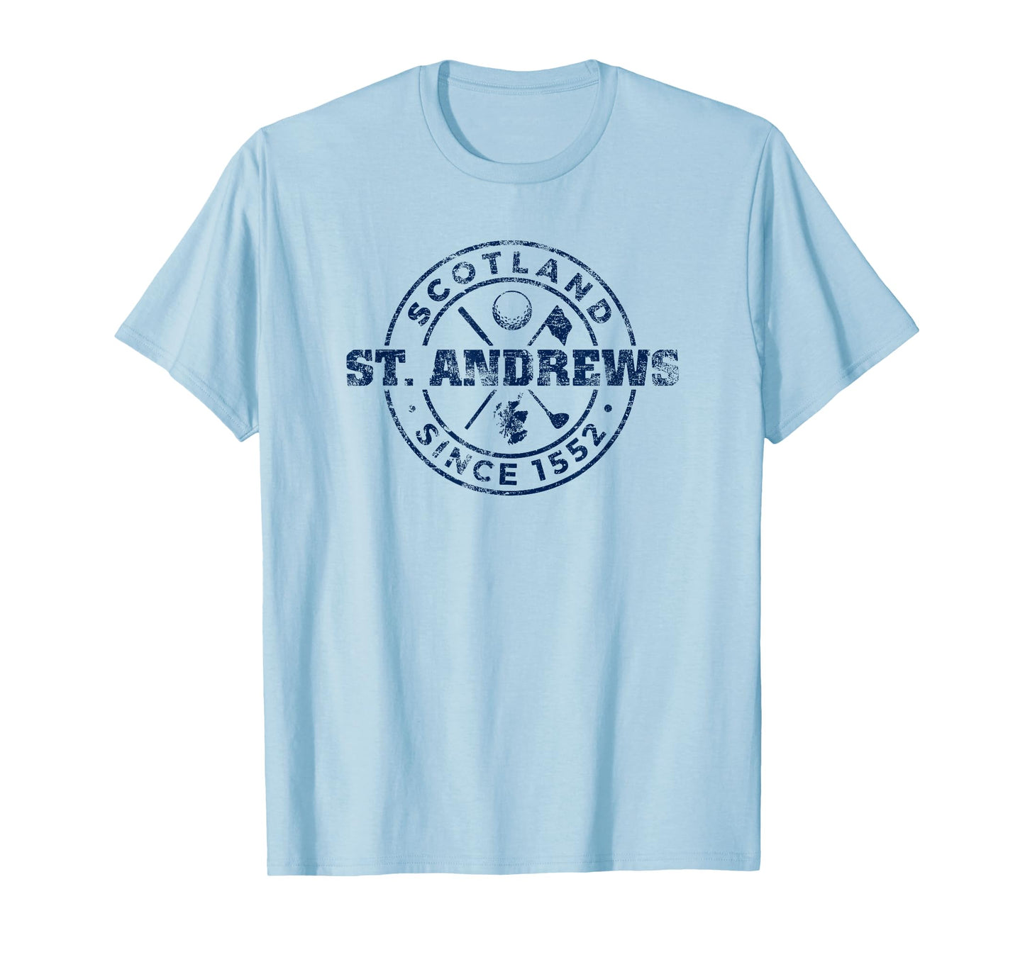 St. Andrews Scotland Golf 1552 Navy Imprint Distressed T-Shirt