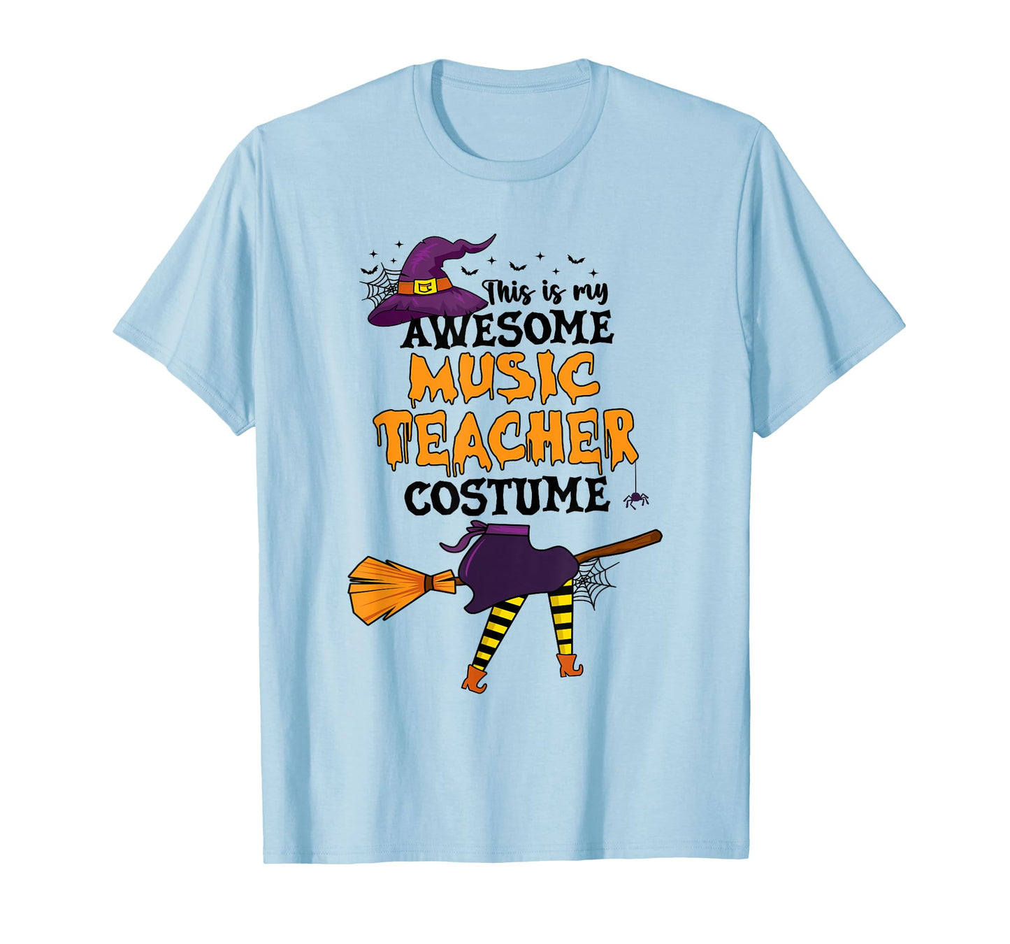 This is My Awesome Music Teacher Costume Halloween Witch T-Shirt