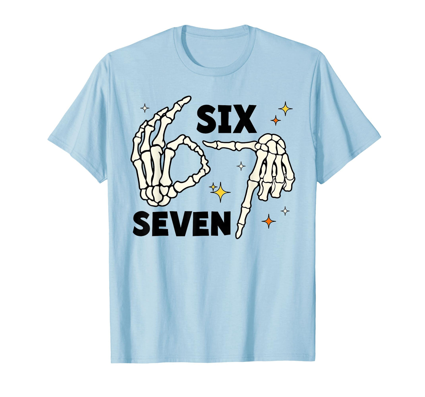 67 Witch Skeleton Hands Sign 67 Meme Halloween Costume Funny T-Shirt