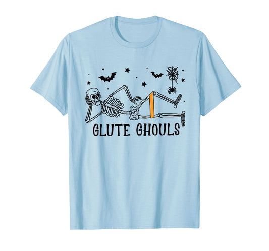 Glute Ghouls Fall Physical Therapy Halloween Spooky Season T-Shirt