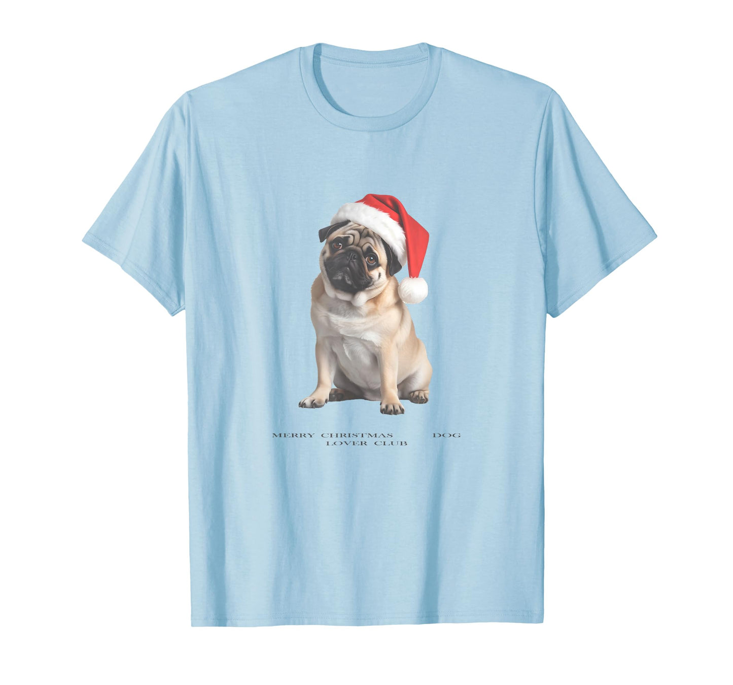 Pug Christmas Dog Vintage T-Shirt