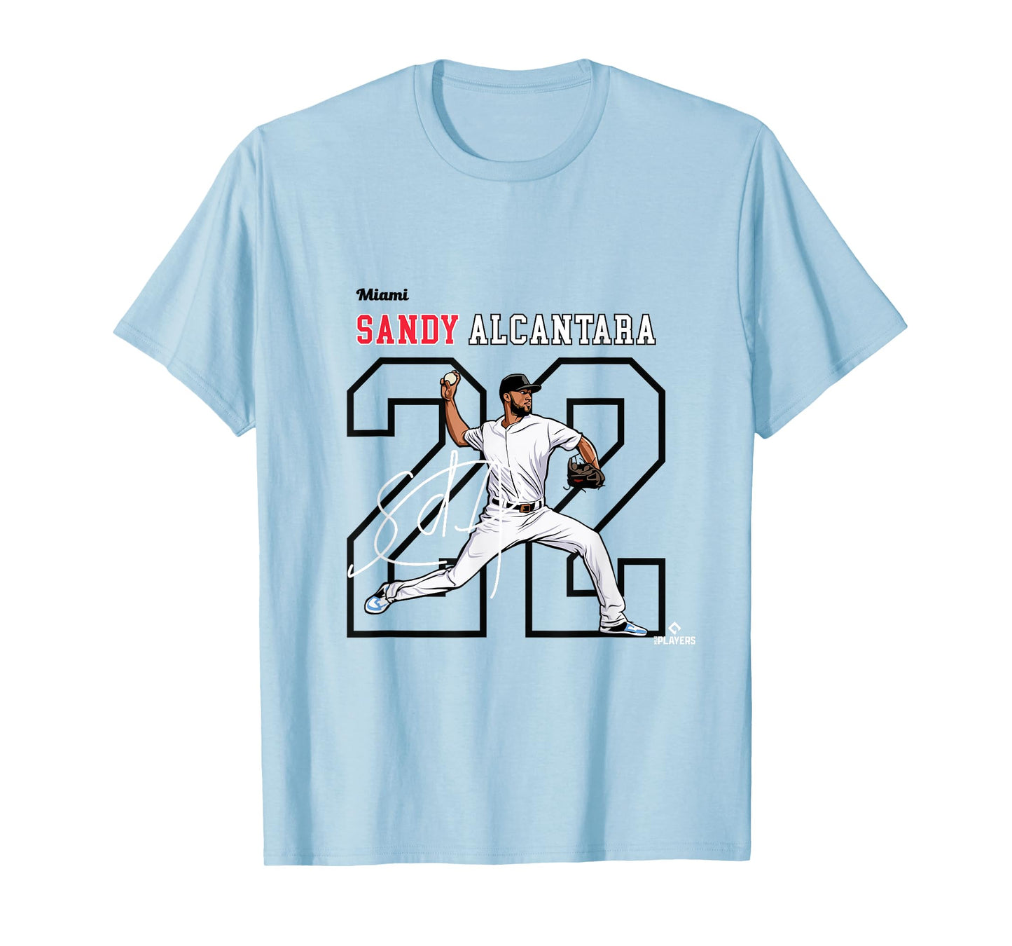 Sandy Alcantara | Miami Baseball Players | MLBSAL3005 T-Shirt