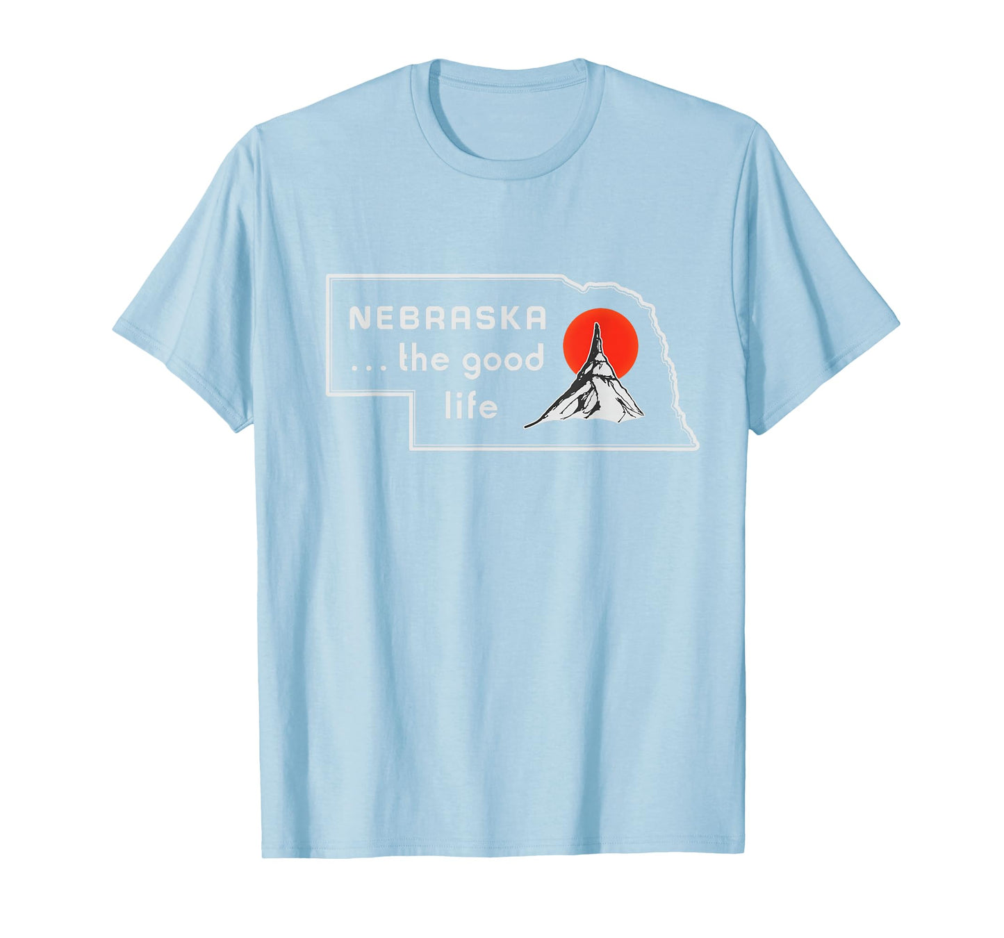Nebraska The Good Life Vintage Road Sign T-Shirt