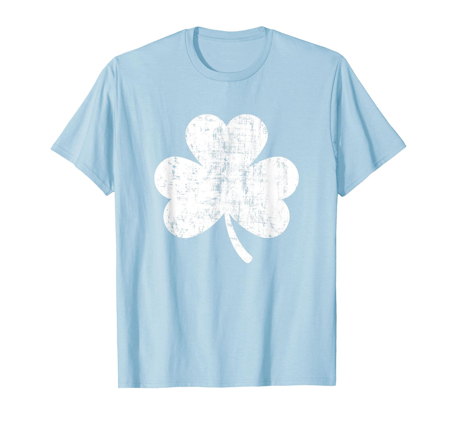 Shamrock Retro Distressed Three Leaf Clover St Patricks Day T-Shirt