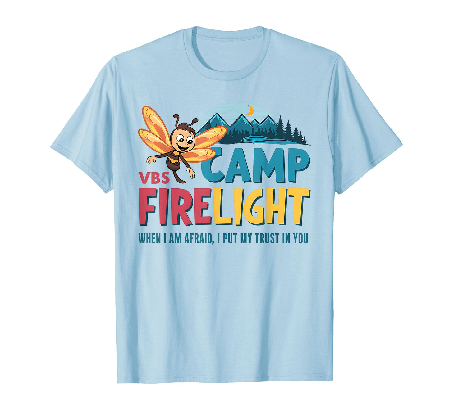 Camp Firelight VBS Camp Vacation Bible School Firework 2025 T-Shirt