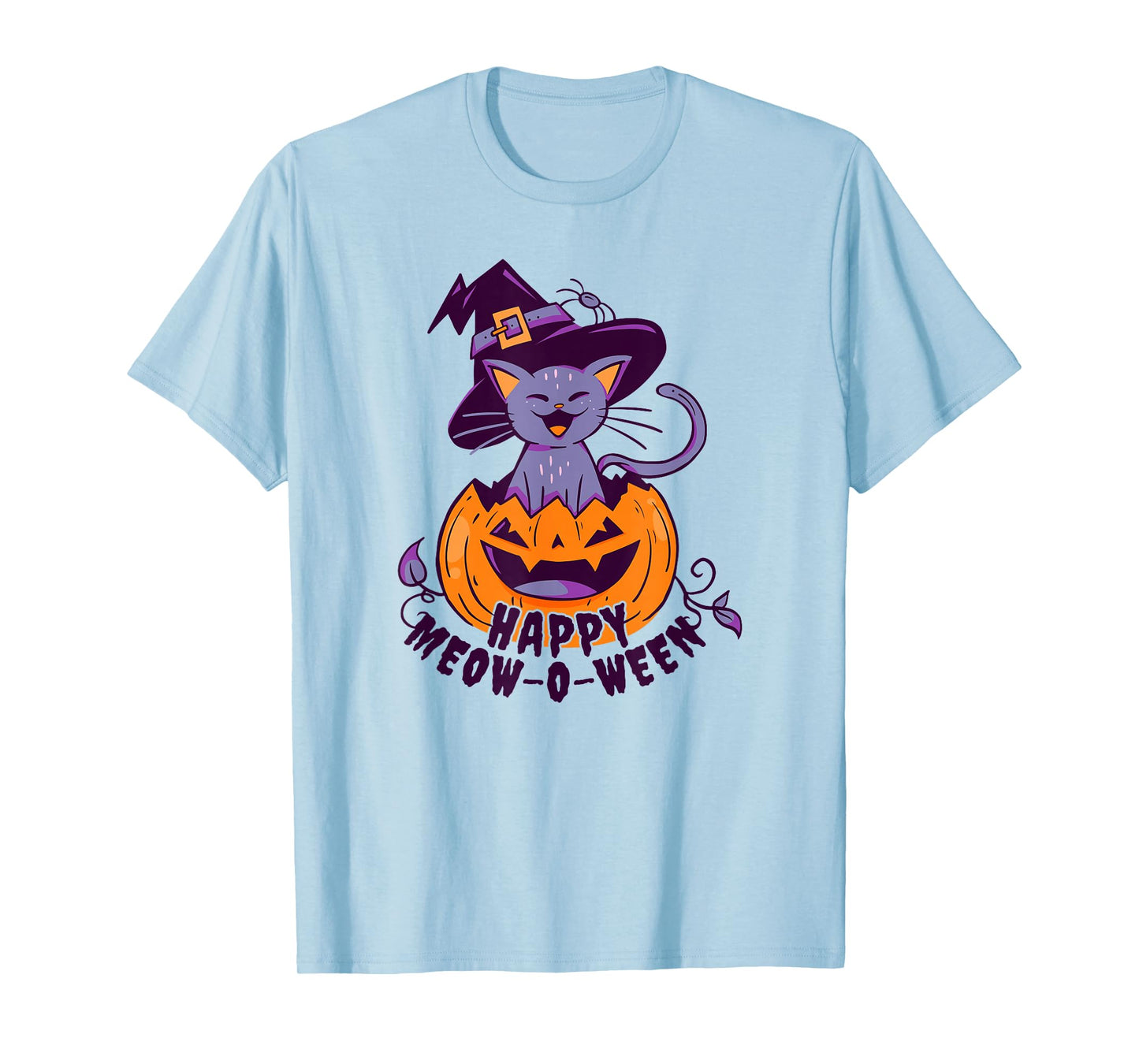 Happy Meow-O-Ween Halloween Cat T-Shirt
