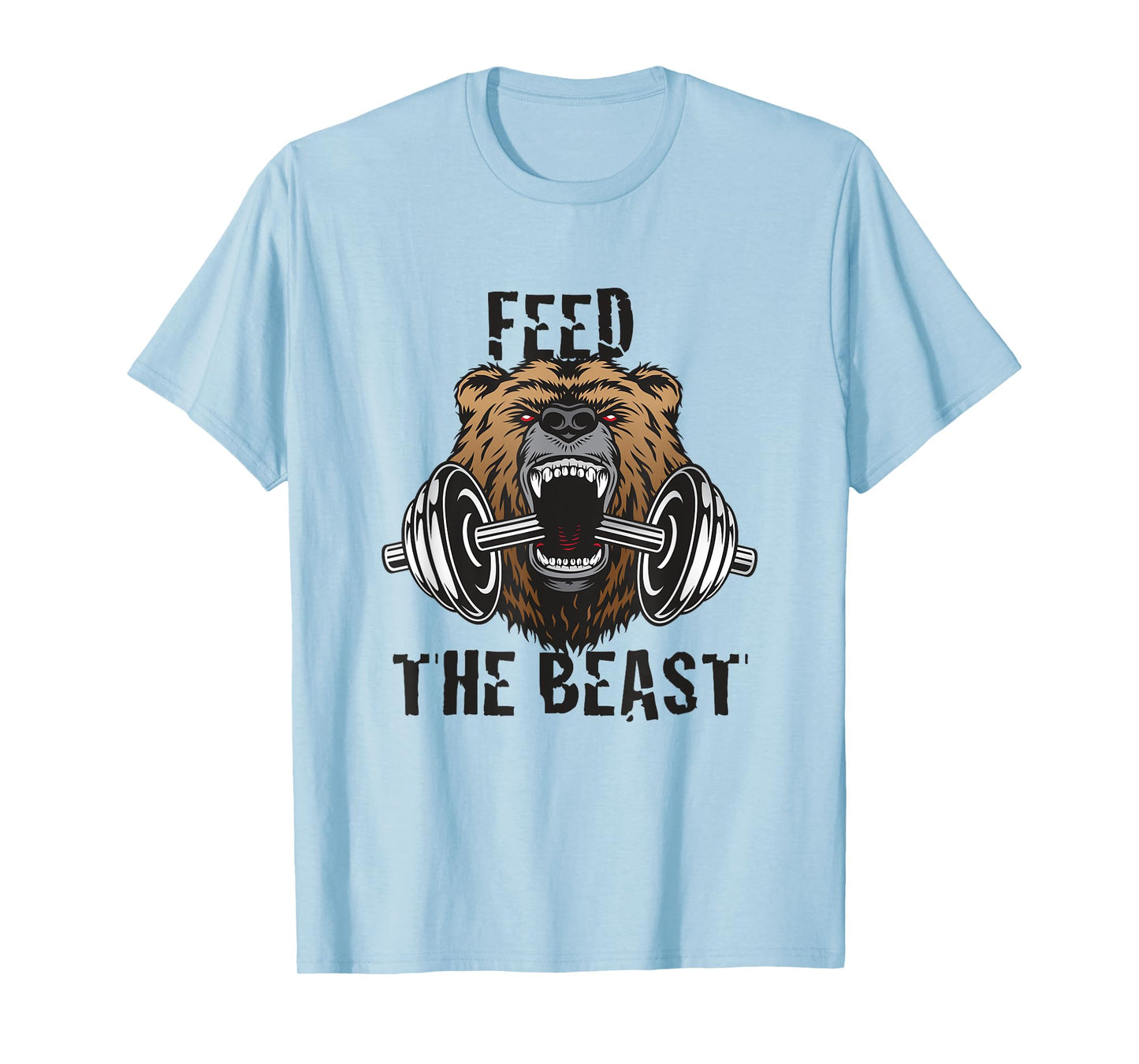 Mens Fitness Motivational Feed The Beast Gym Workout T-Shirt T-Shirt