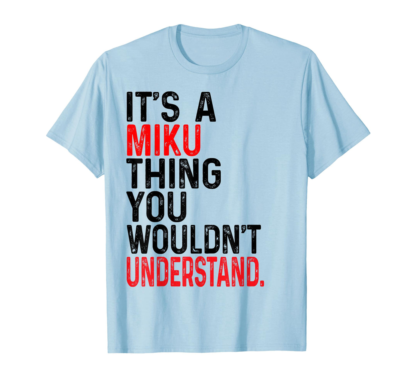 Miku Family Name I Love Miku Personalized Vintage T-Shirt