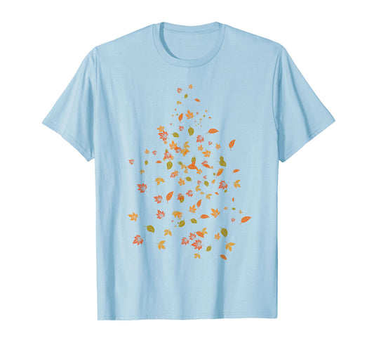 Falling Autumn Fall Leaves Cottagecore Autumn Fall Colors T-Shirt