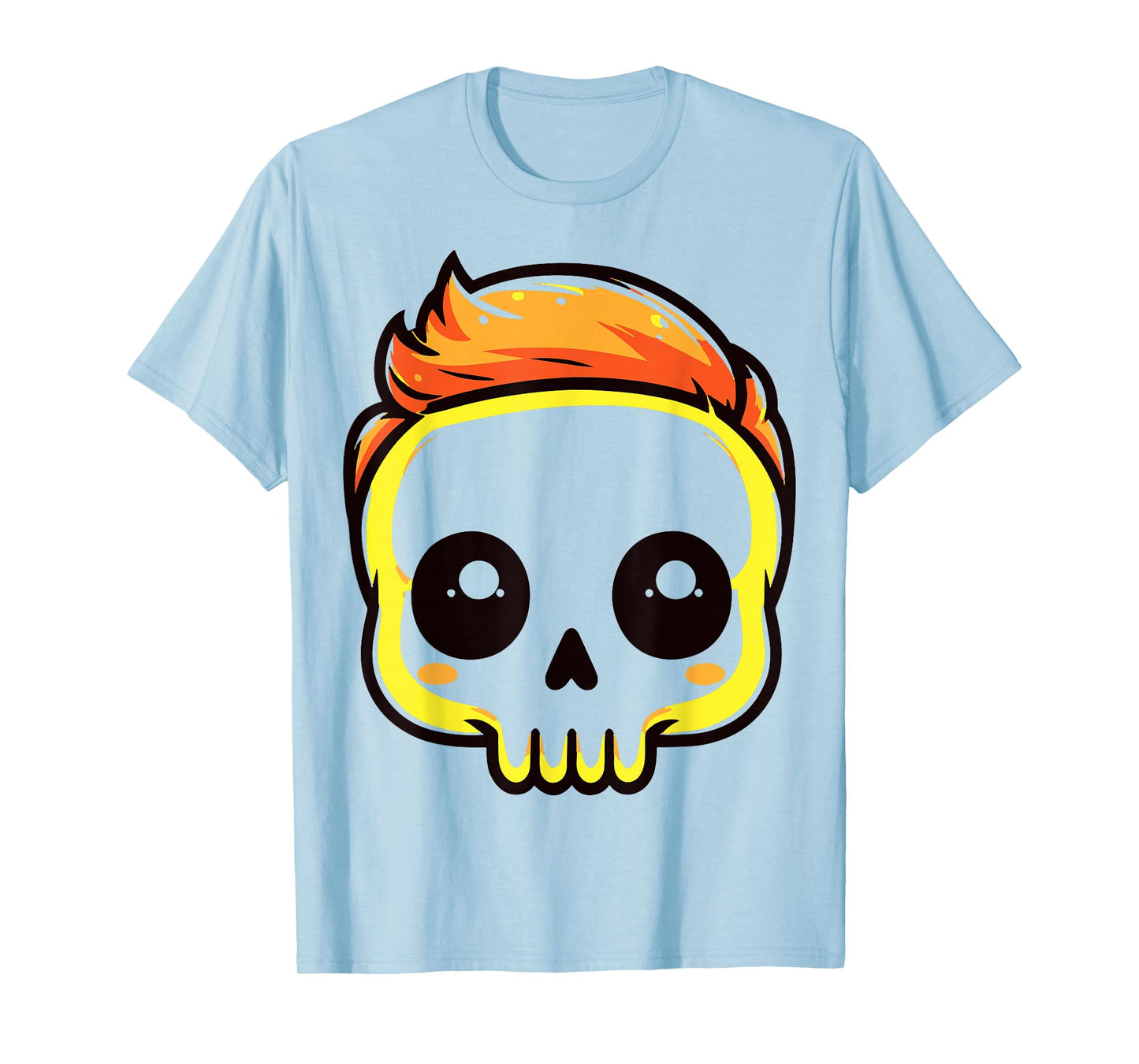 Male Skull - Halloween T-Shirt