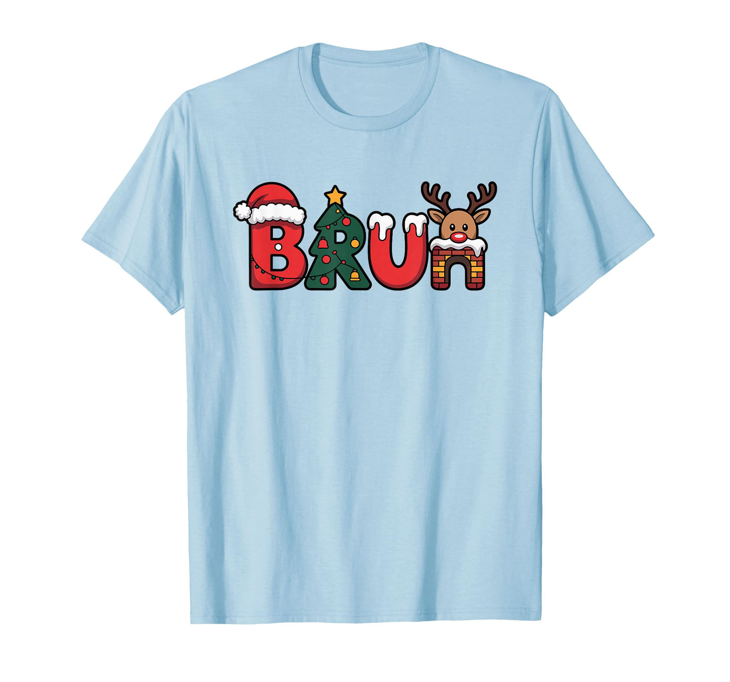 Bruh Meme Christmas Funny Saying Bro Greeting Teens Boys T-Shirt