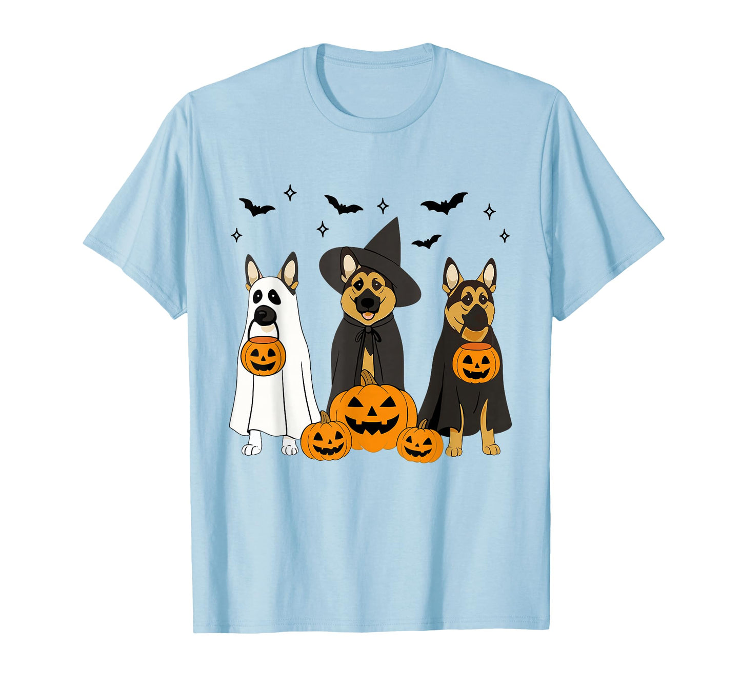 Witch German Shepherd Halloween German Shepherd Dog Mom T-Shirt