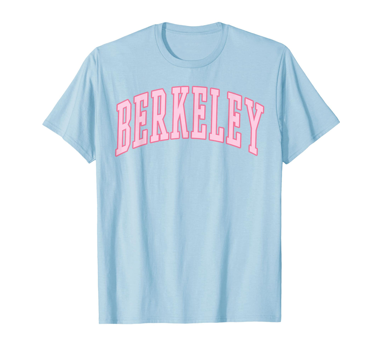 Berkeley Vintage Preppy Varsity Pink Sports T-Shirt