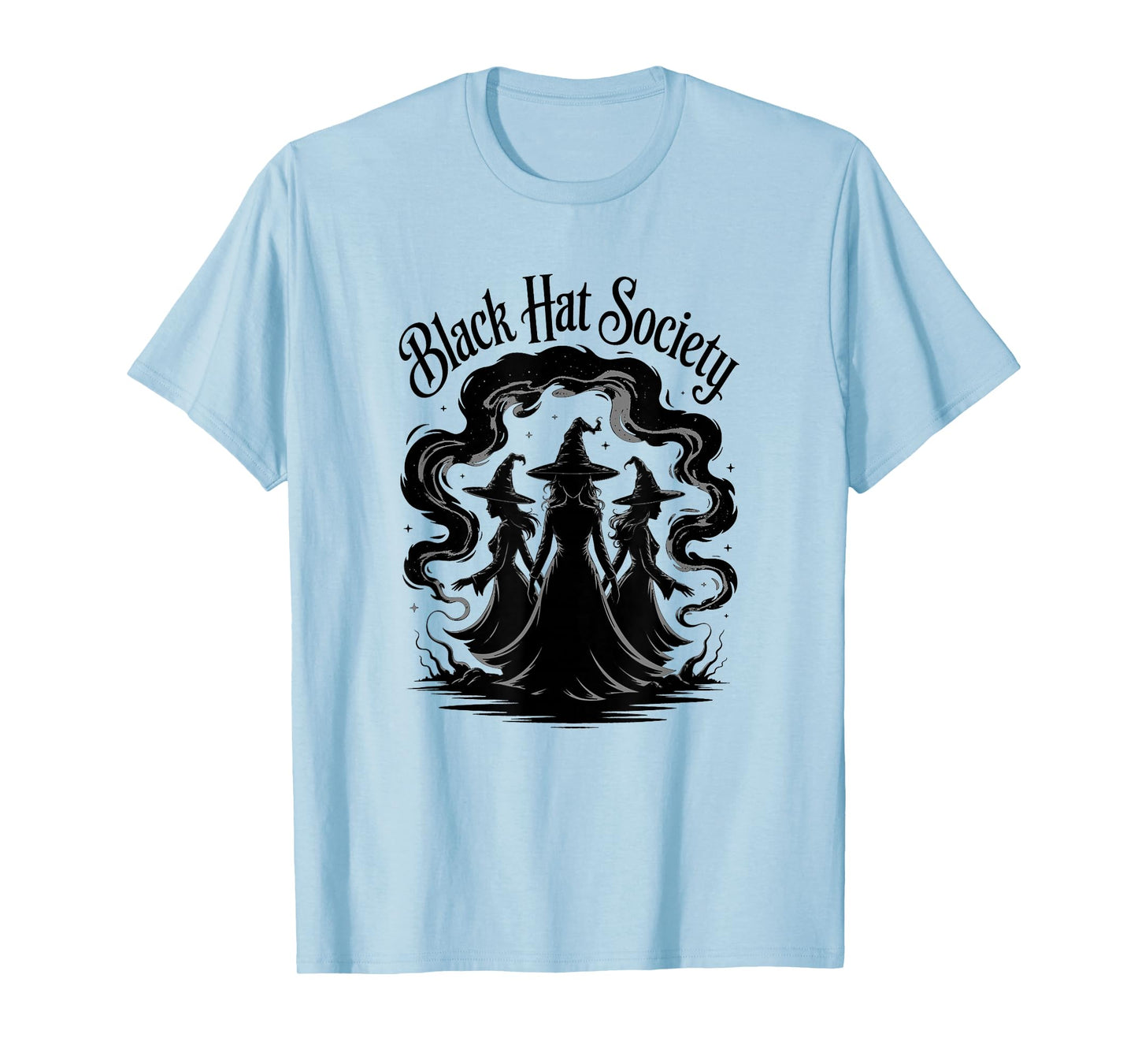 Funny Halloween Witch Black HAT Society T-Shirt