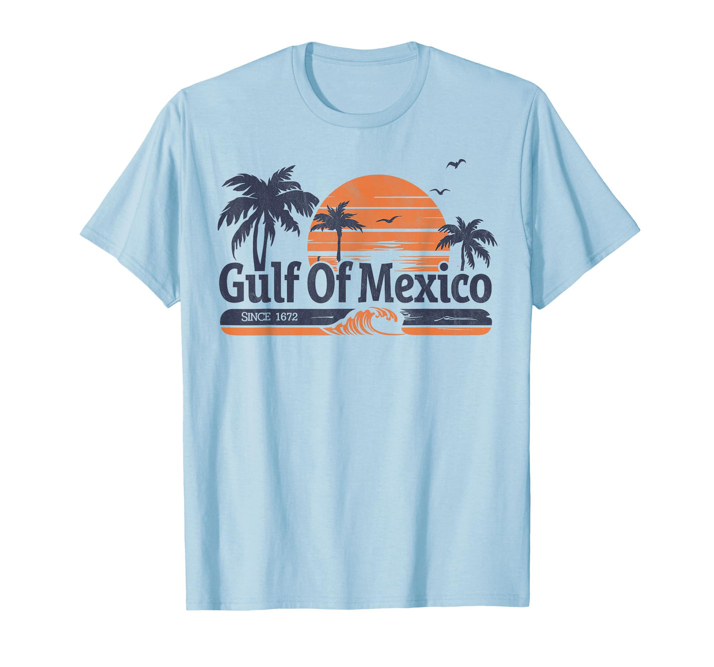 Gulf of Mexico 1672 retro Gulf of Mexico forever T-Shirt