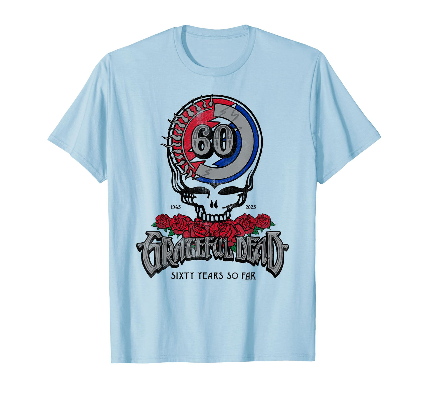 Grateful Dead Sixty Years So Far Anniversary Vintage Band T-Shirt