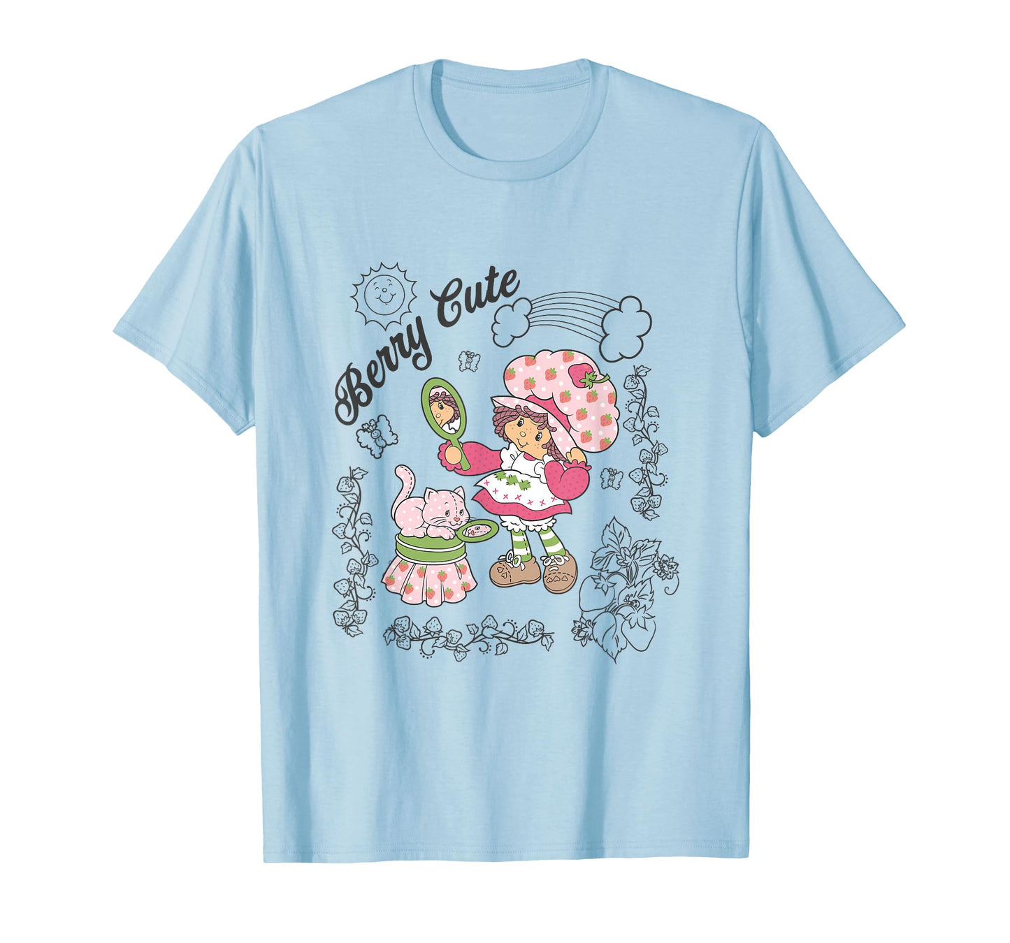 Strawberry Shortcake & Kitty Custard Berry Cute T-Shirt