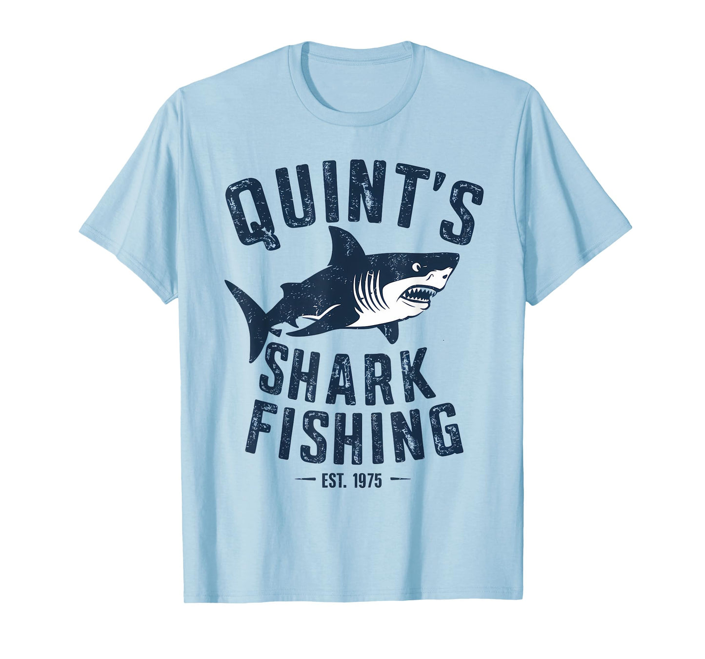 Vintage Quint's Shark Fishing 1975 Retro T-Shirt