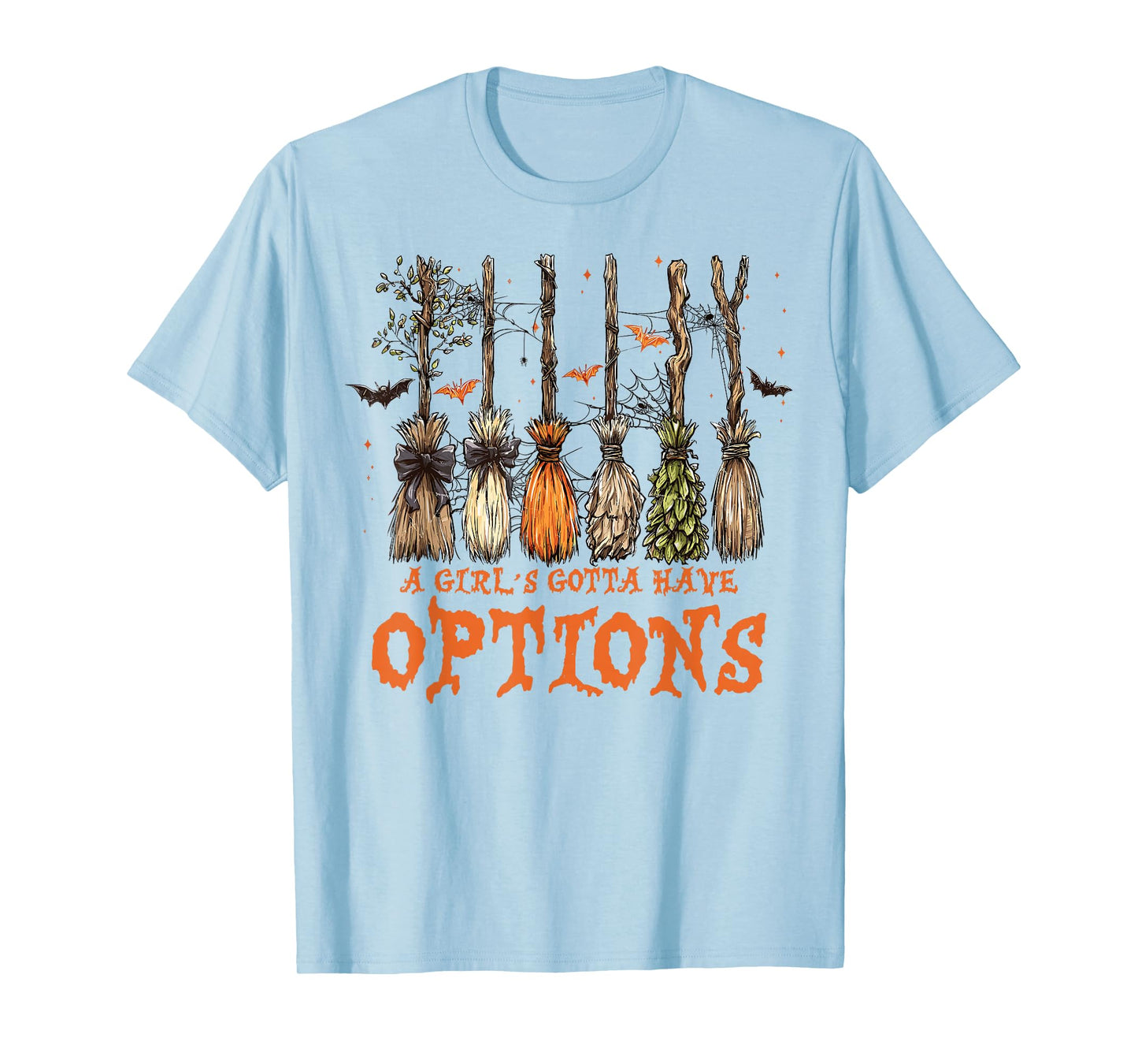 Retro A Girl’s Gotta Have Options Spooky Witches Halloween T-Shirt