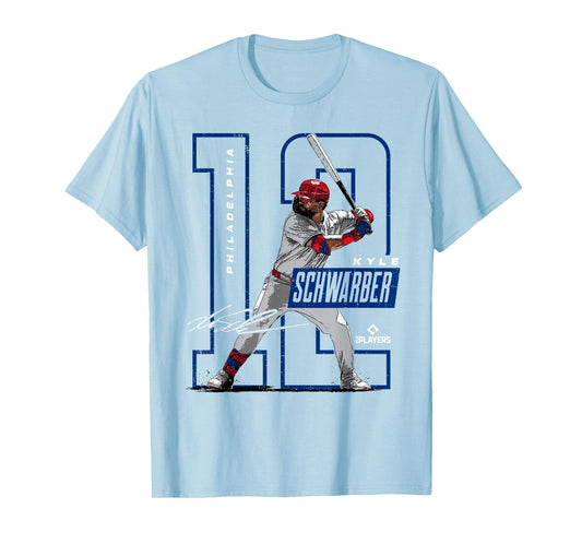 License Champs Kyle Schwarber | Philadelphia Baseball Players | MLBSWB3002 T-Shirt, Small, Red