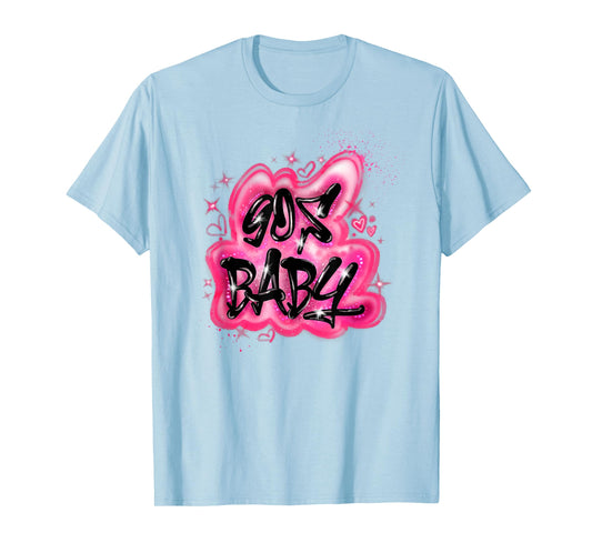 90s Classic Airbrush Style Graphic Retro Birthday T-Shirt
