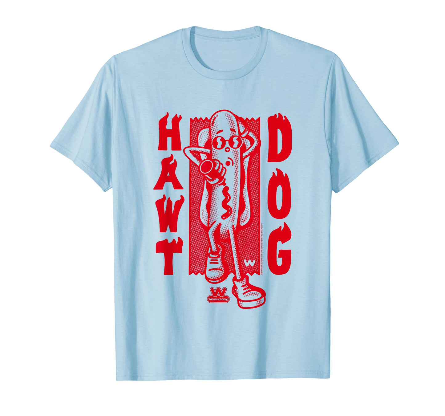 Wienerschnitzel Hawt Dog TDO Sunbathing With Ketchup Vintage T-Shirt