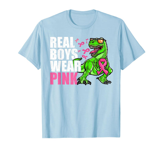 Breast Cancer Youths Toddlers, T Rex Breast Cancer Boys Kids T-Shirt