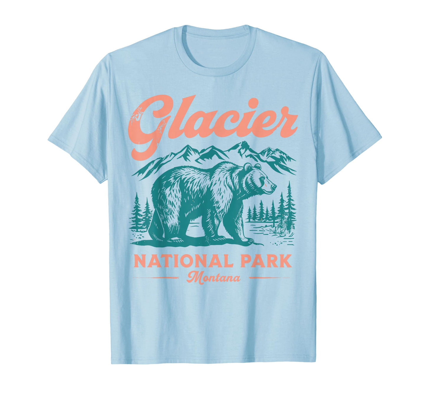 Glacier National Park retro T-Shirt