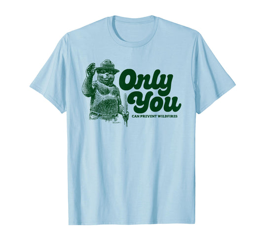 Vintage Waving Smokey Bear Only You Can Prevent Wildfires T-Shirt