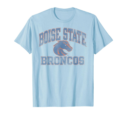 Boise State Broncos Vintage Worn Gray Officially Licensed T-Shirt