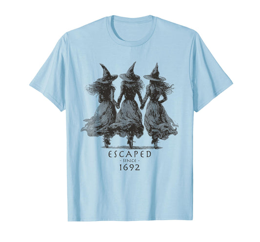 Escaped Since 1692 Salem Witch Halloween T-Shirt