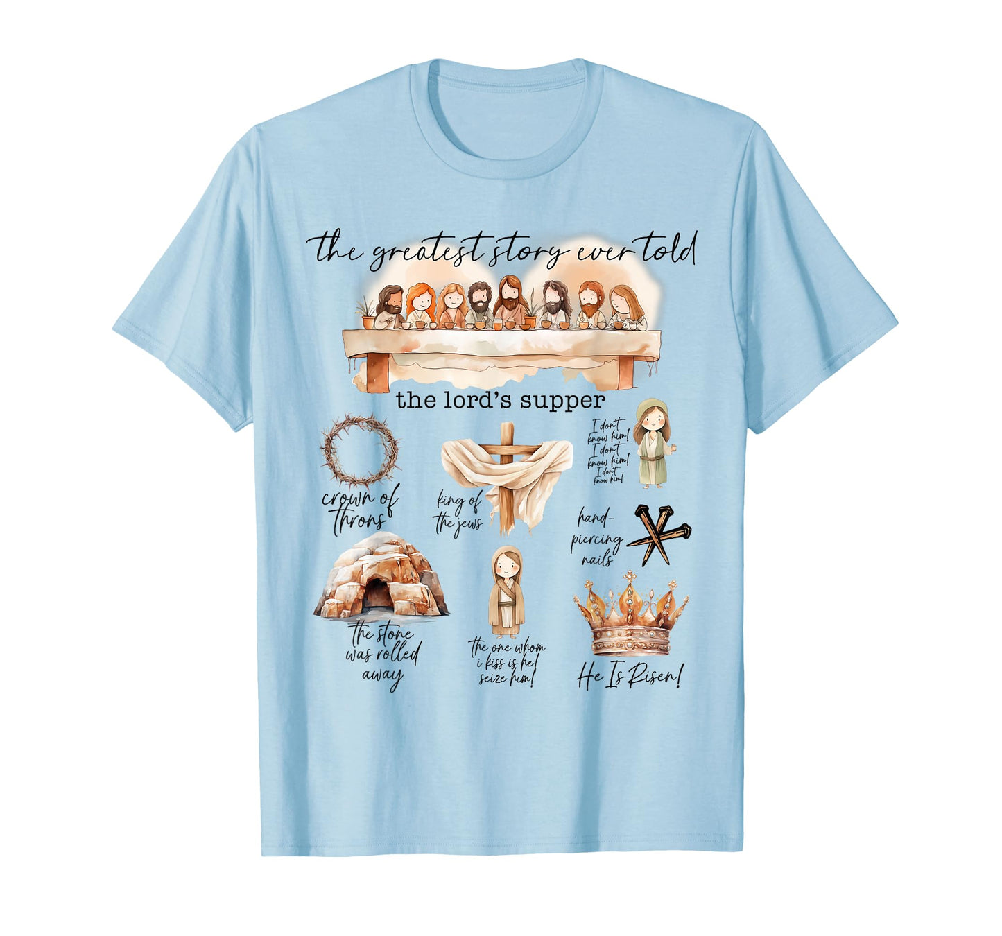 The Greatest Love Story Ever Told Cute Christian Easter Day T-Shirt