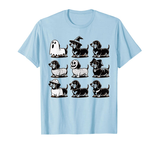 Spooky Scary Dachshund Cute Halloween Dog Ghost Dachshund T-Shirt