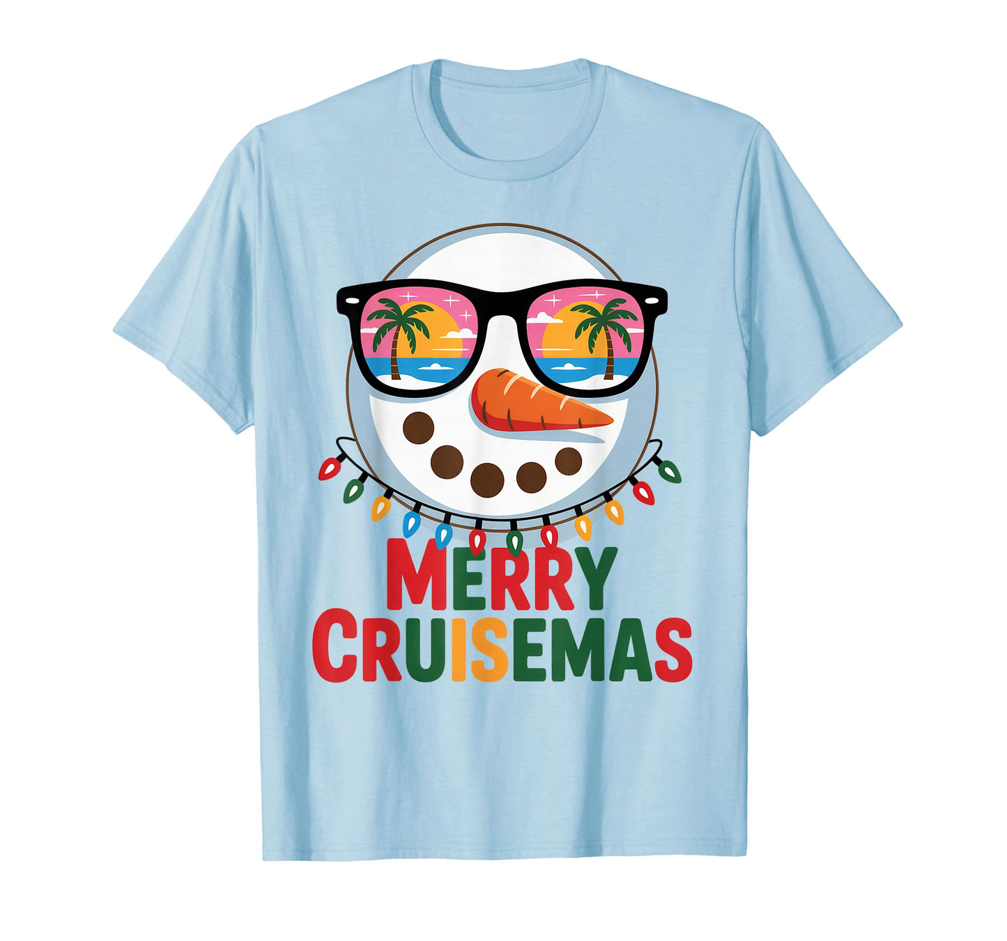 Merry Cruisemas 2025 Christmas Santa Snowman Cruise T-Shirt